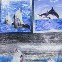 1676-100: Dolphins Ties Porpoise Neckties by Steven Harris