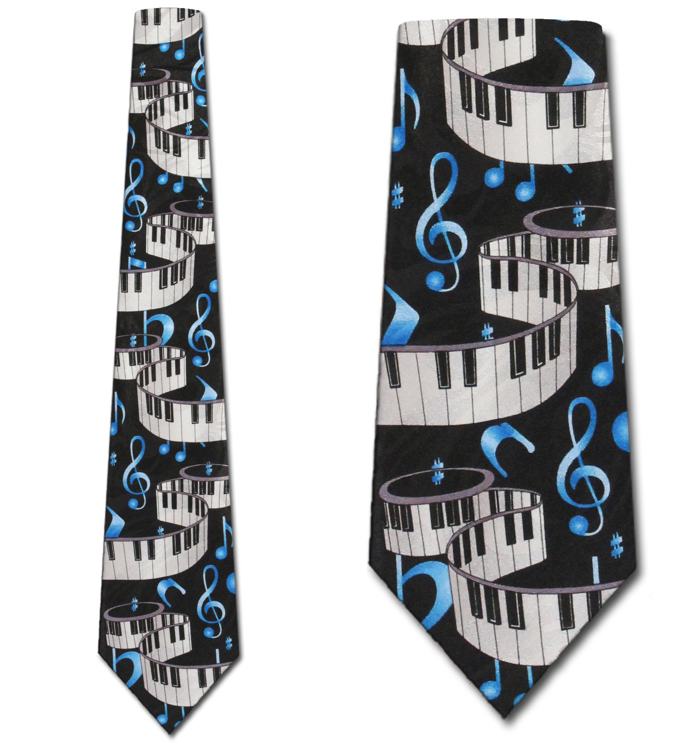 1685-100: Keyboard Ties Music Notes Piano Neckties by Steven Harris
