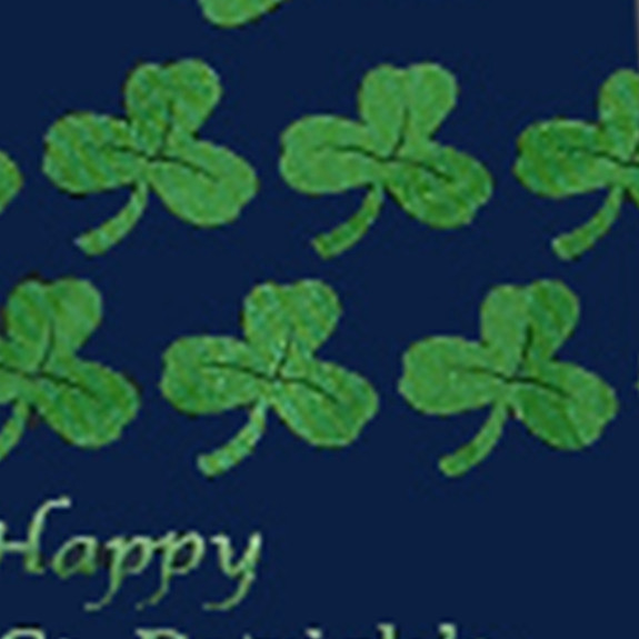 1693-102: Happy St Patricks Day Ties Clovers and Irish Hats Necktie Navy by Steven Harris
