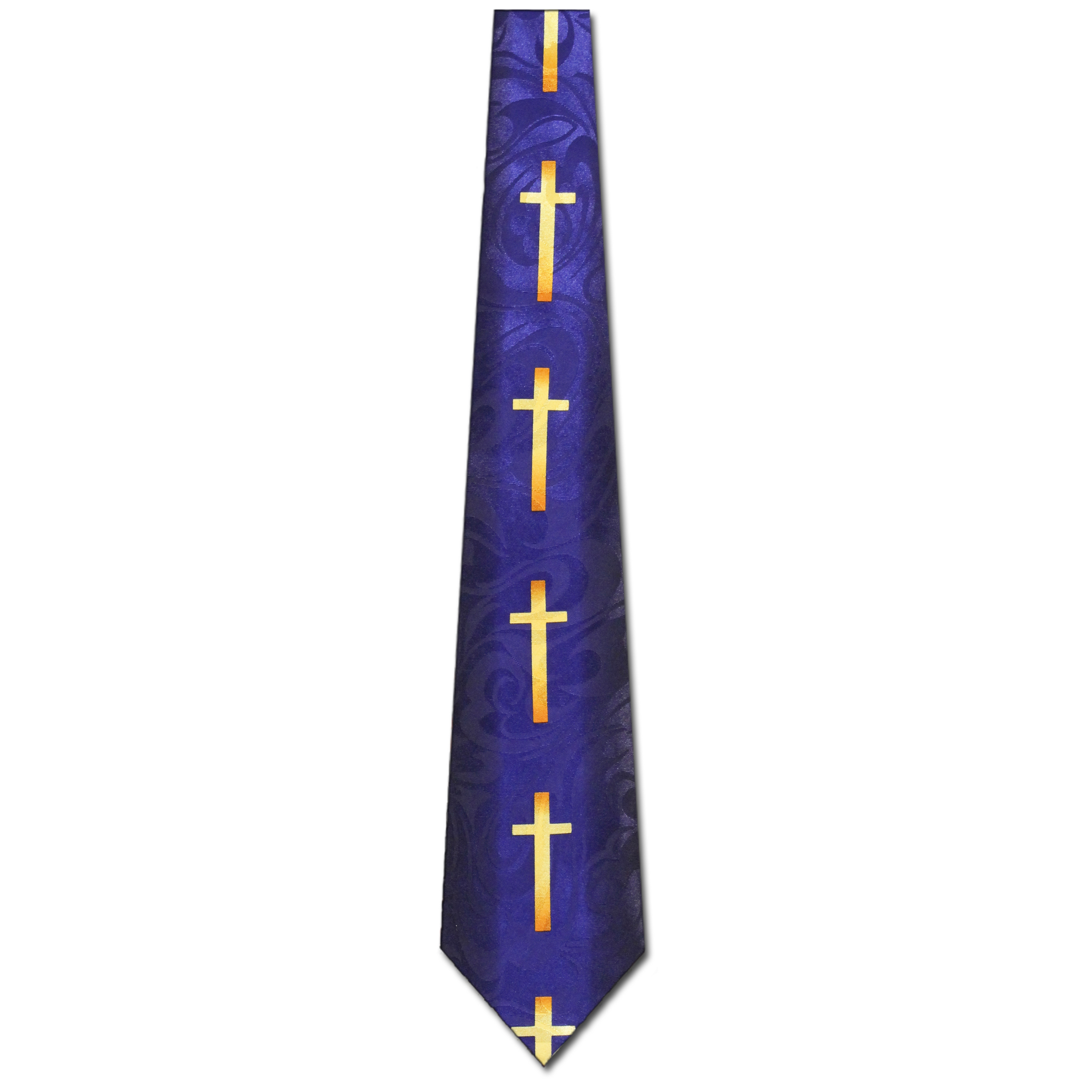 1699-102: Cross Vertical Stripe Necktie Church Ties Navy by Steven Harris at Abcties.com