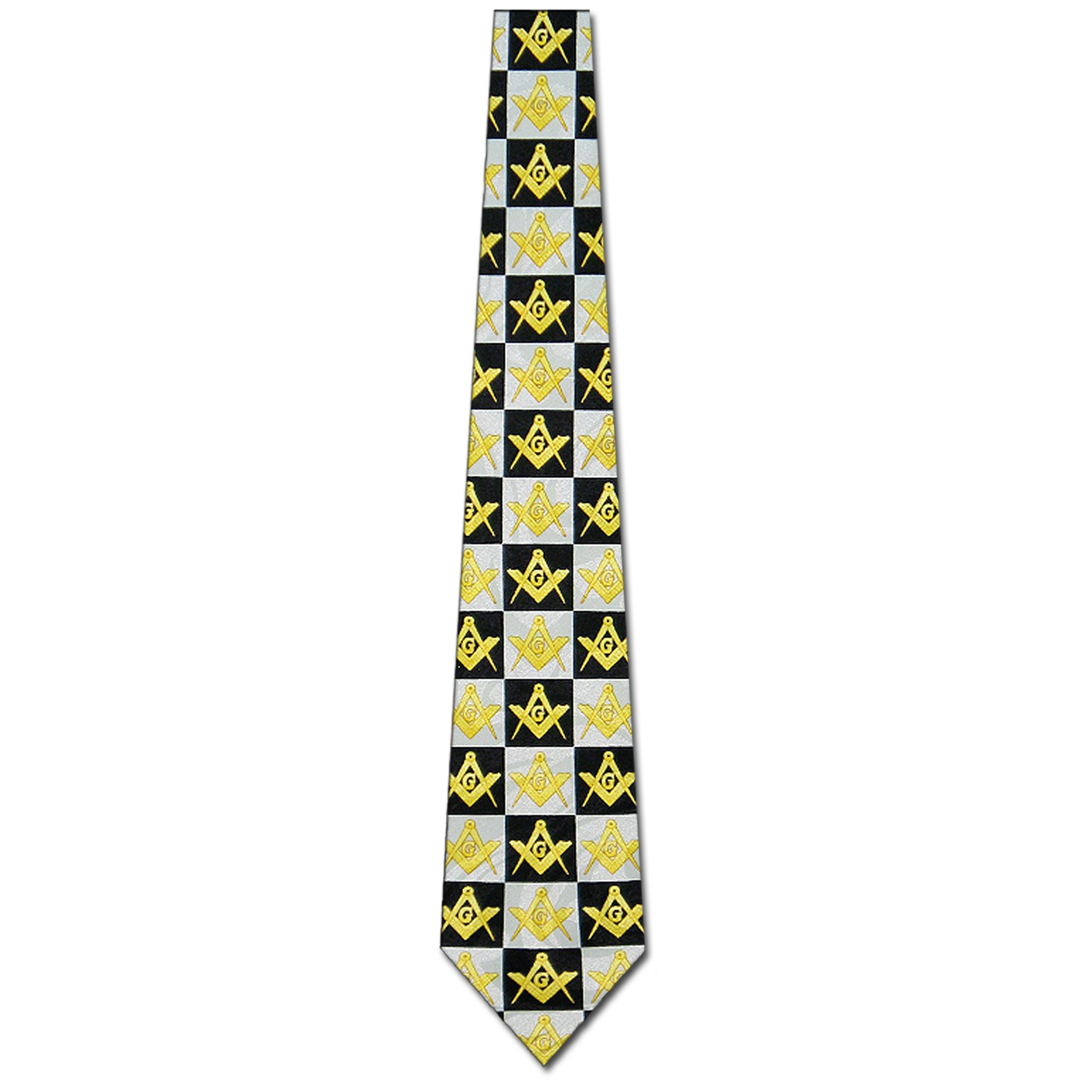 1708-100: Mason Chex Ties Black Mason Necktie by Steven Harris at Abcties.com