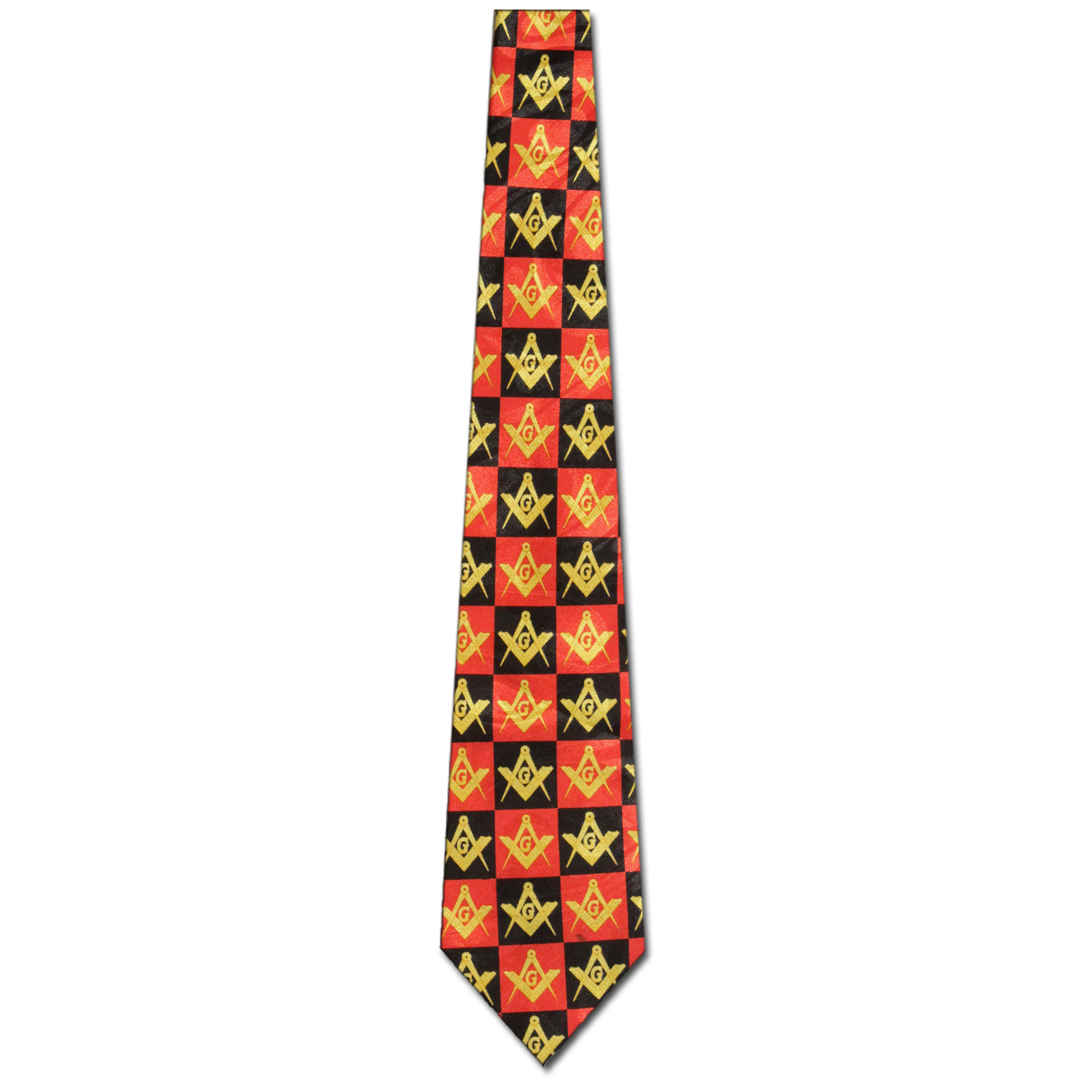 1708-104: Mason Chex Ties Red Mason Necktie by Steven Harris at Abcties.com