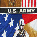 1711-100: US Army Squares Tie Military Neckties by Steven Harris
