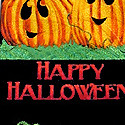 1738-100: Smiley Pumpkins Tie Halloween Pumpkin Neckties Black by Steven Harris