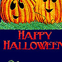 1738-102: Smiley Pumpkins Tie Halloween Pumpkin Neckties Navy by Steven Harris