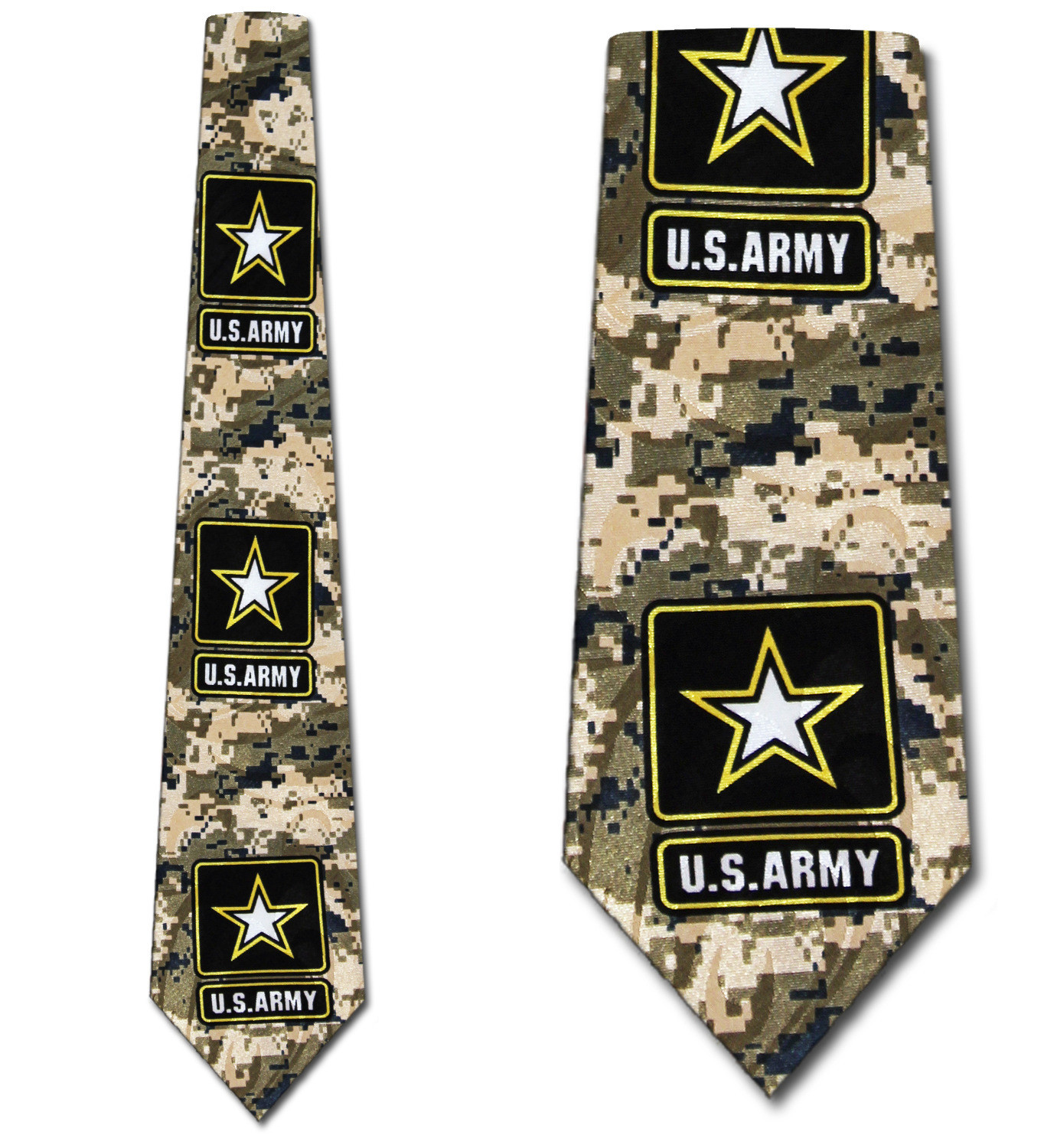 1761-100: US Army Camo Ties Green Camouflage Neckties by Steven Harris 