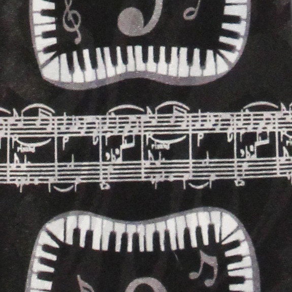 1770-100: Clef Ties Keyboard Neckties Music Notes Black by Steven Harris at Abcties.com