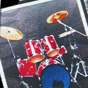 1775-100: Drum Ties Drummer Drum Set Neckties by Steven Harris
