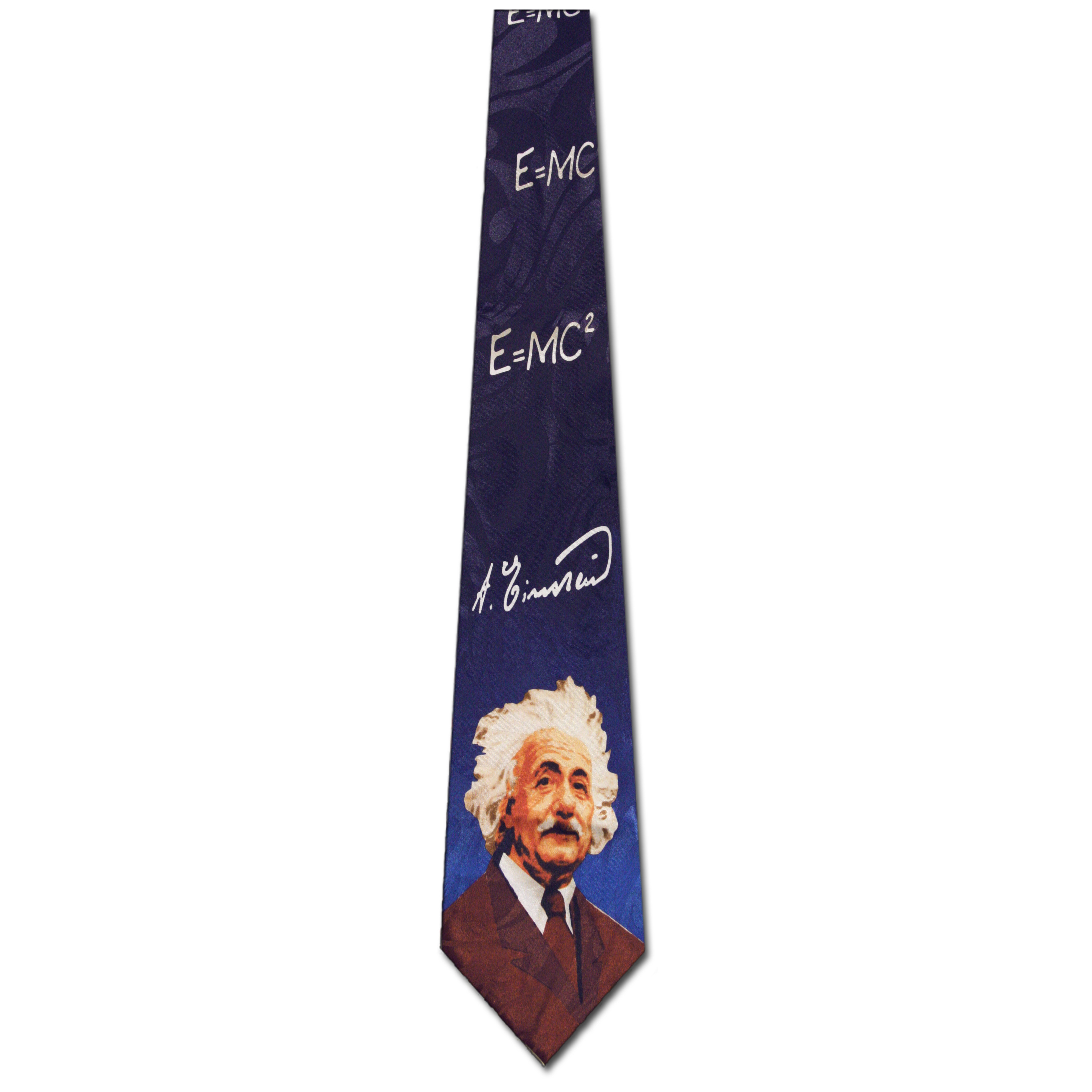 1779-102: Einstein Ties Albert E=MC2 Neckties Navy by Steven Harris at Abcties.com