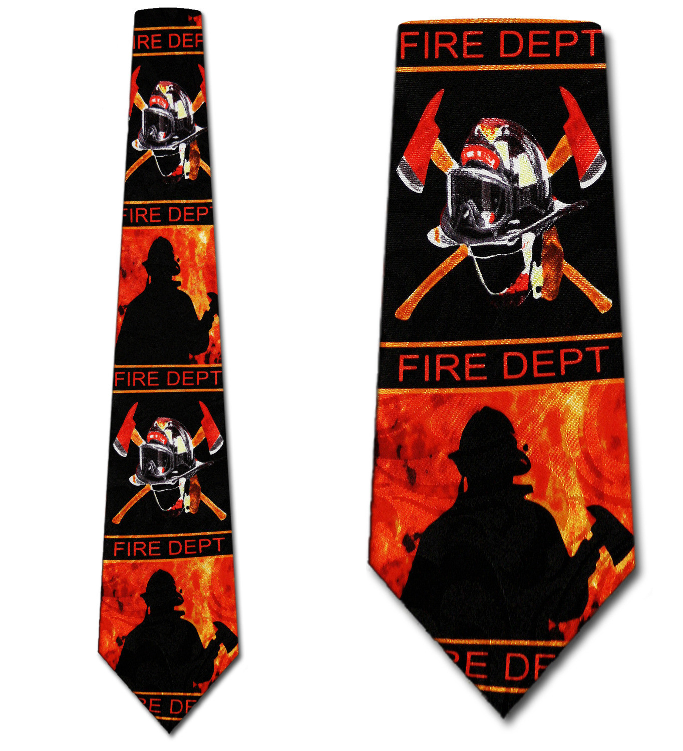 1784-100: Fire Department Ties Panels Firefighter Neckties by Steven Harris