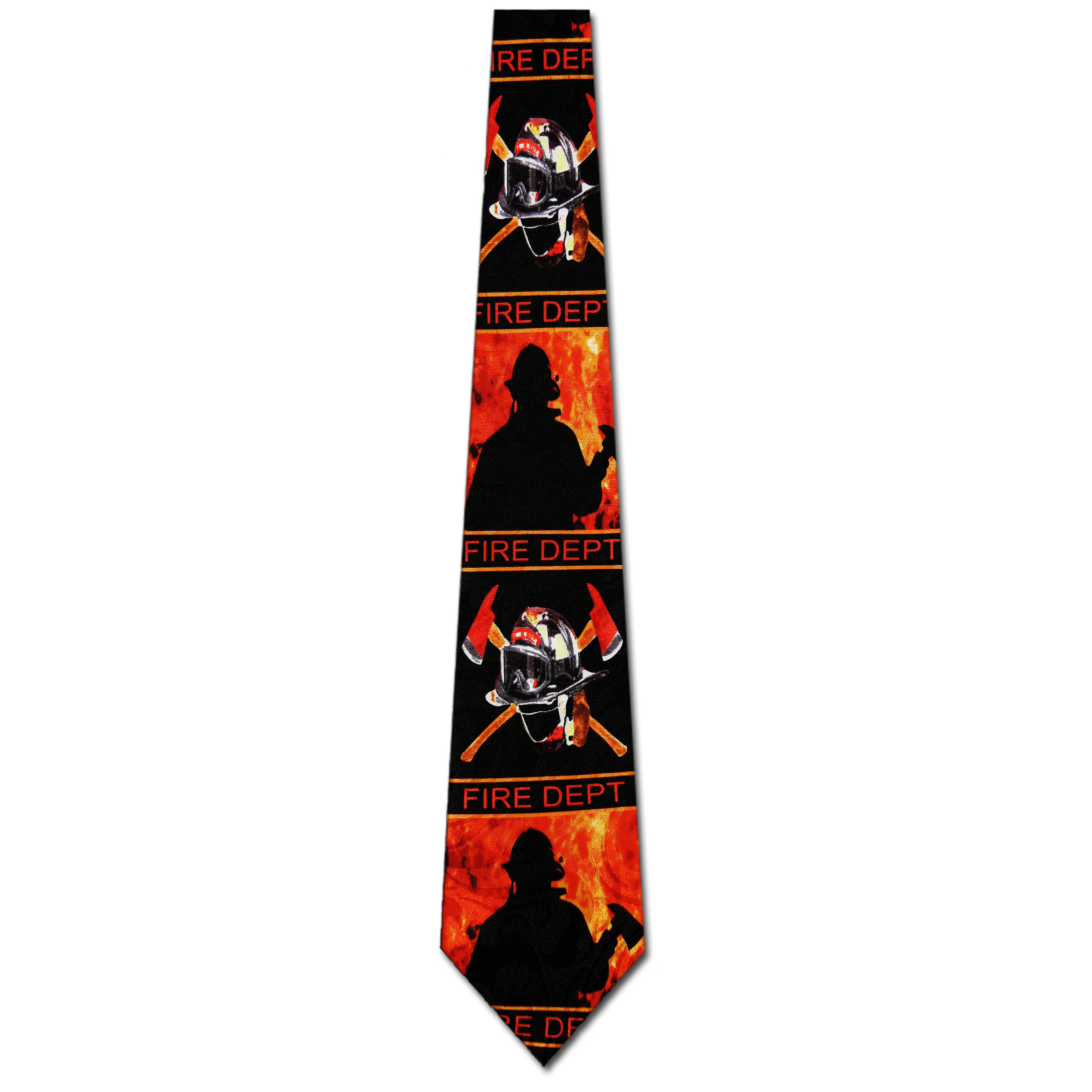 1784-100: Fire Department Ties Panels Firefighter Neckties by Steven Harris at Abcties.com