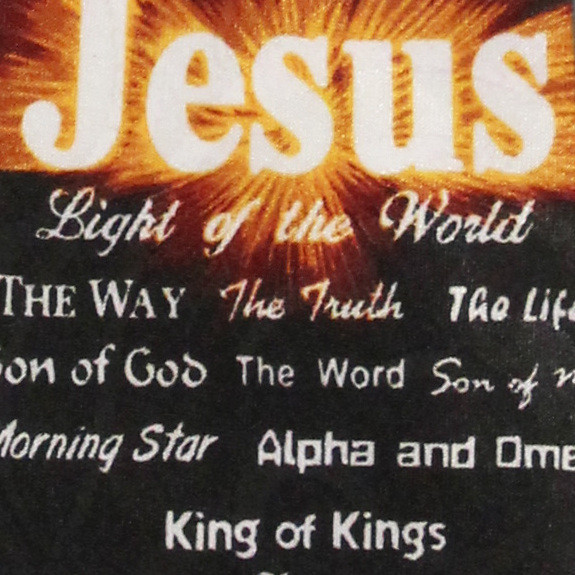 1798-100: Light of the World Ties Jesus King of Kings Neckties Black by Steven Harris