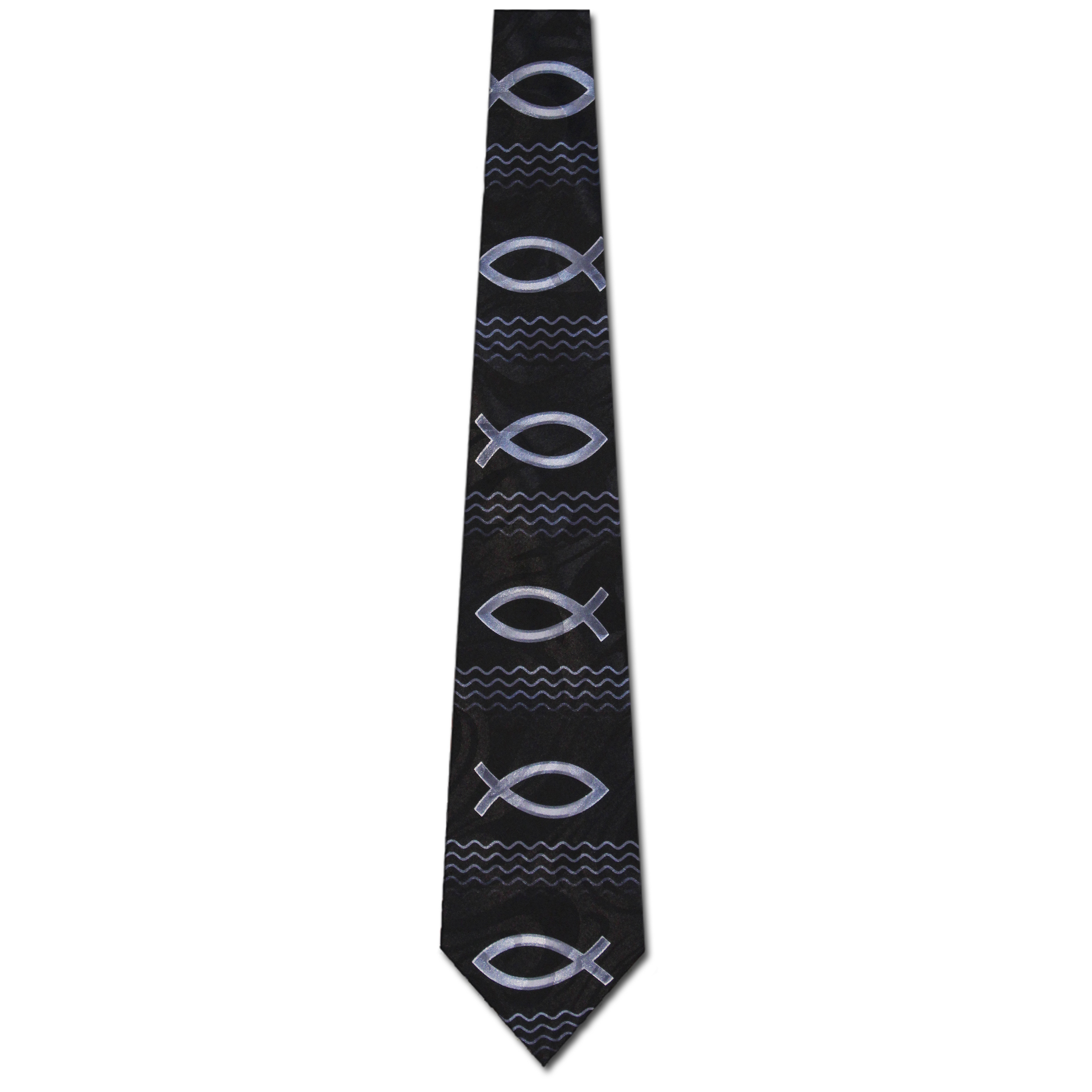 1804-0606: Religious Fish Ties Jesus Neckties by Steven Harris at Abcties.com