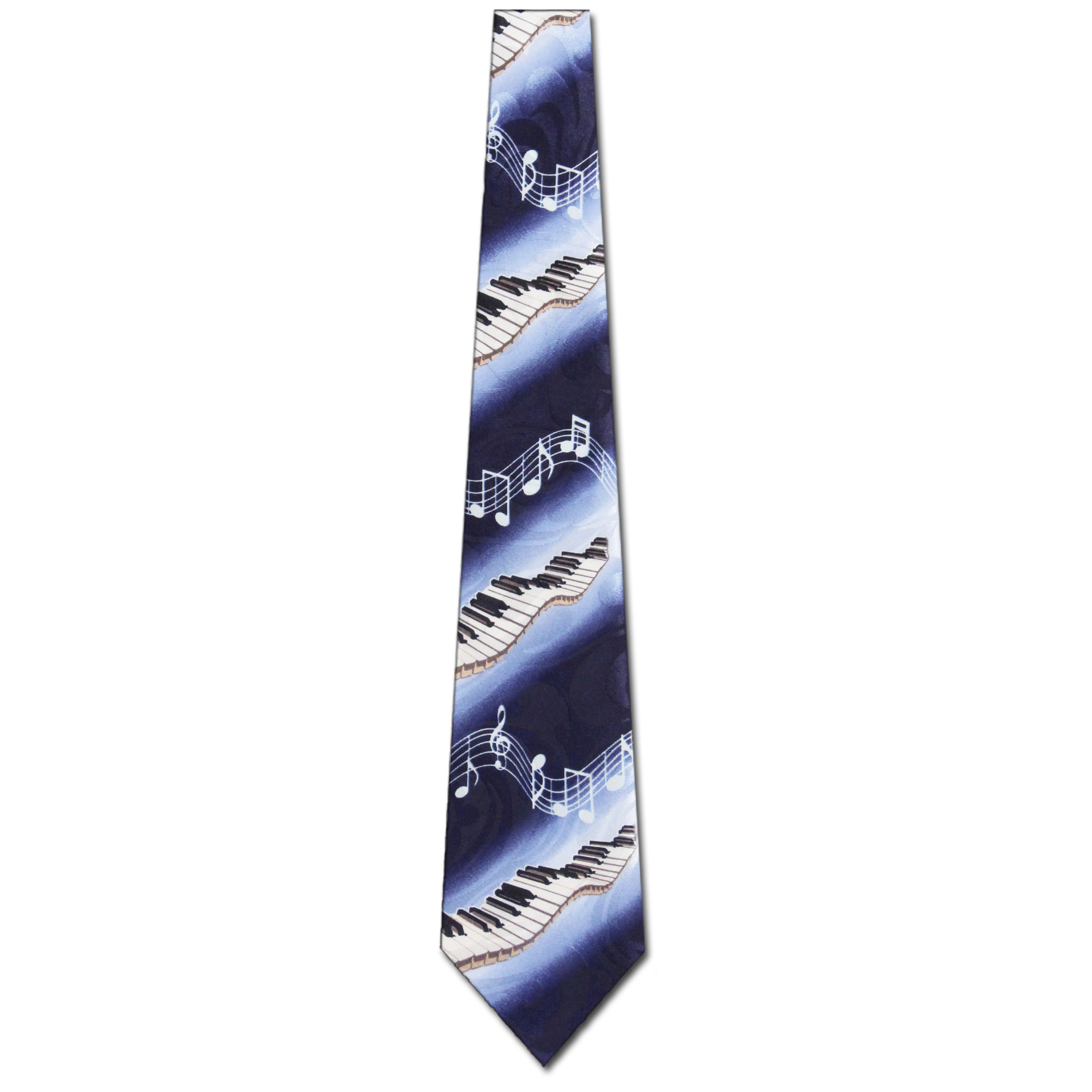 1821-100: Diagonal Piano Keys Tie Music Notes Keyboard Neckties by Steven Harris at Abcties.com