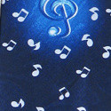 1823-102: Treble Clef Ties Musical Note Neckties by Steven Harris