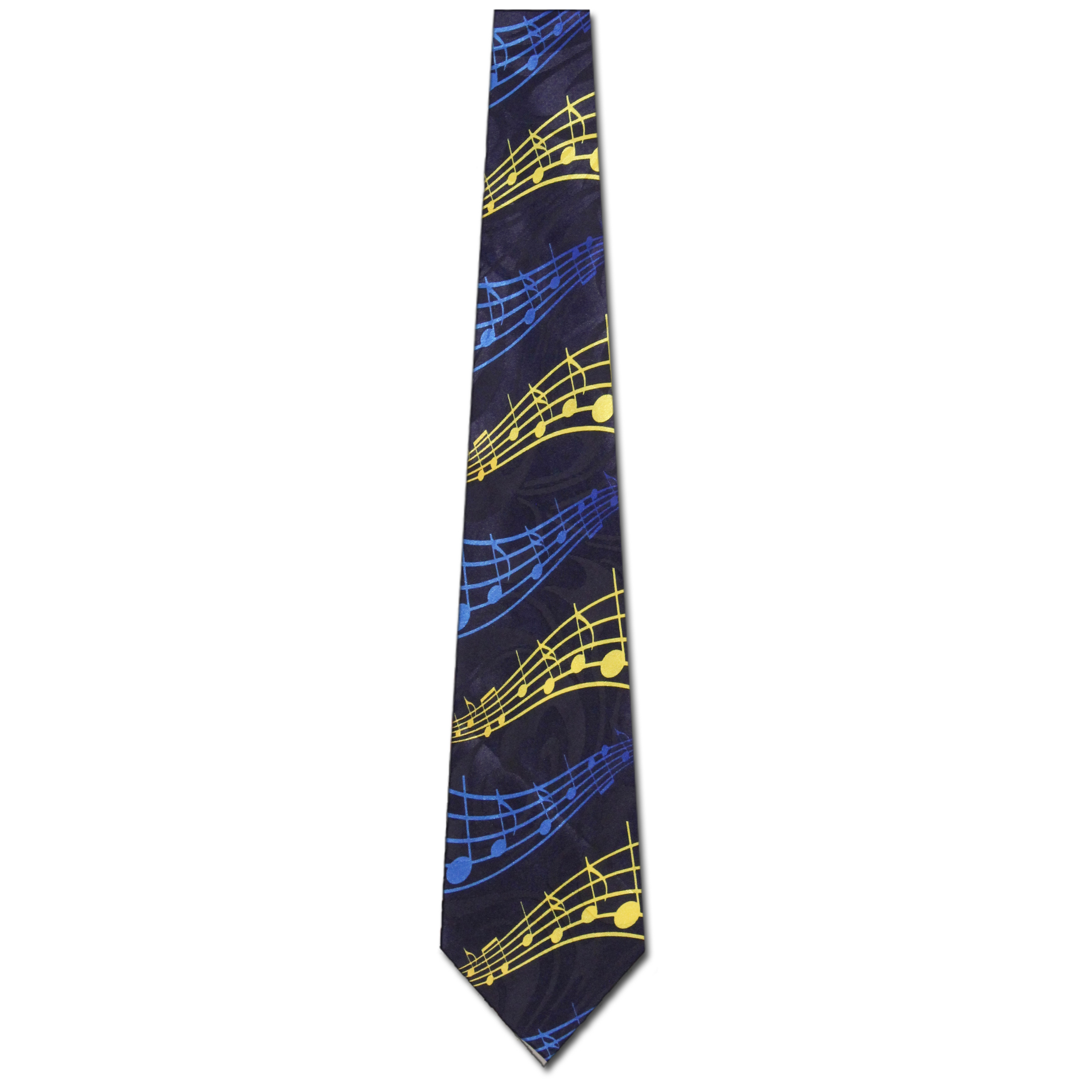 1824-102: Musical Notes Ties Blue Yellow Music Note Neckties by Steven Harris at Abcties.com