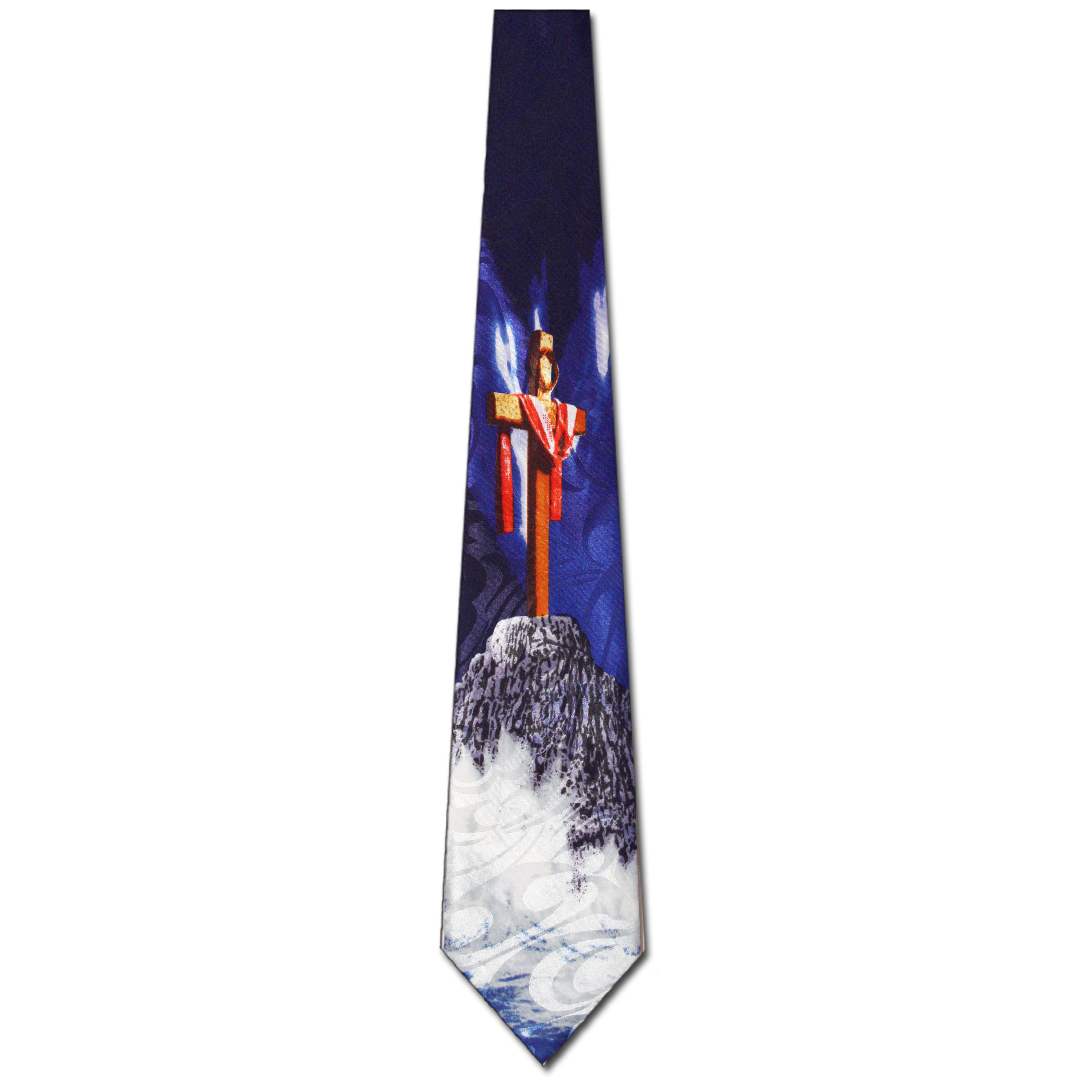1851-102: Cliff top Cross Ties Waves Crashing Neckties by Steven Harris at Abcties.com