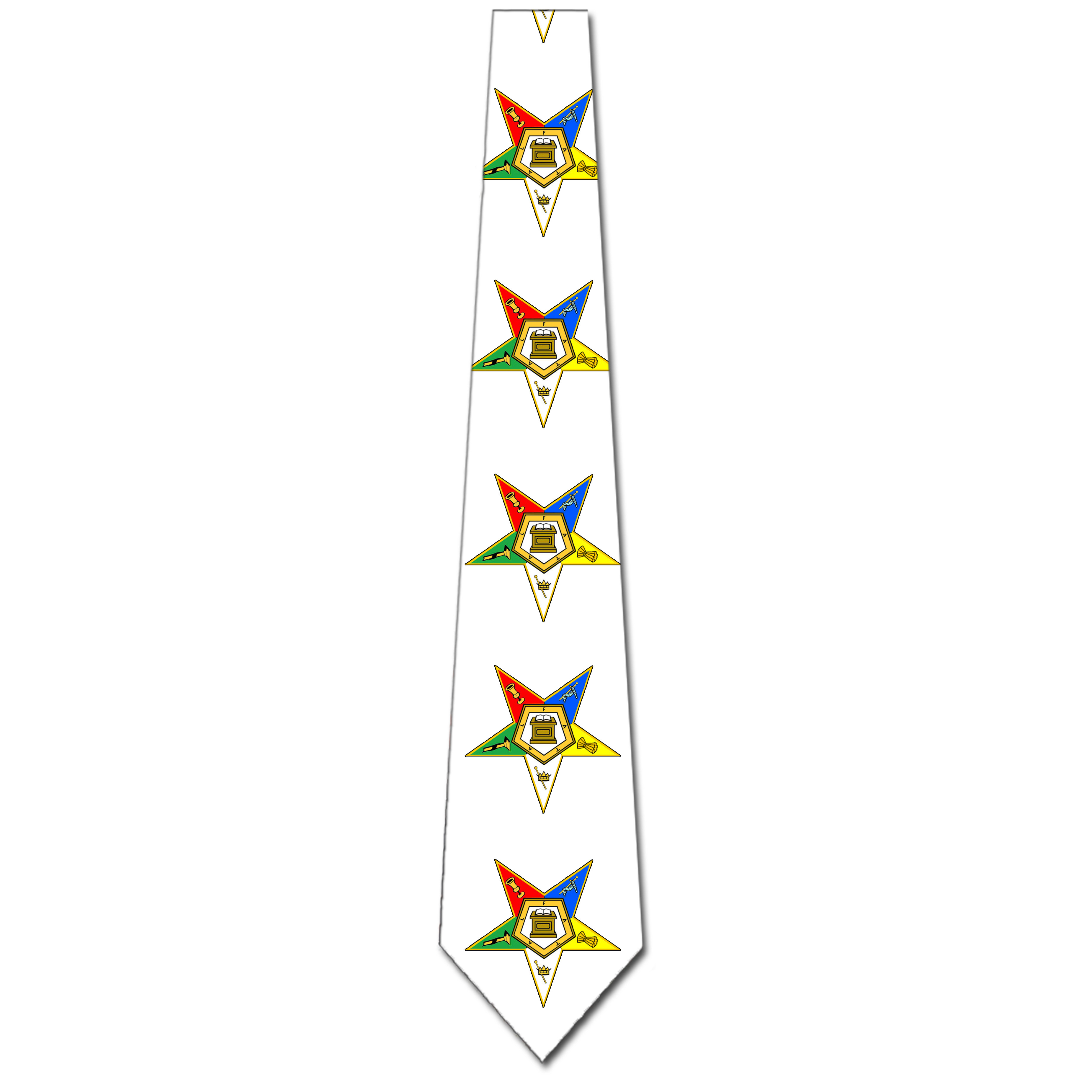 1859-102: Eastern Star Ties White Neckties by Steven Harris at Abcties.com