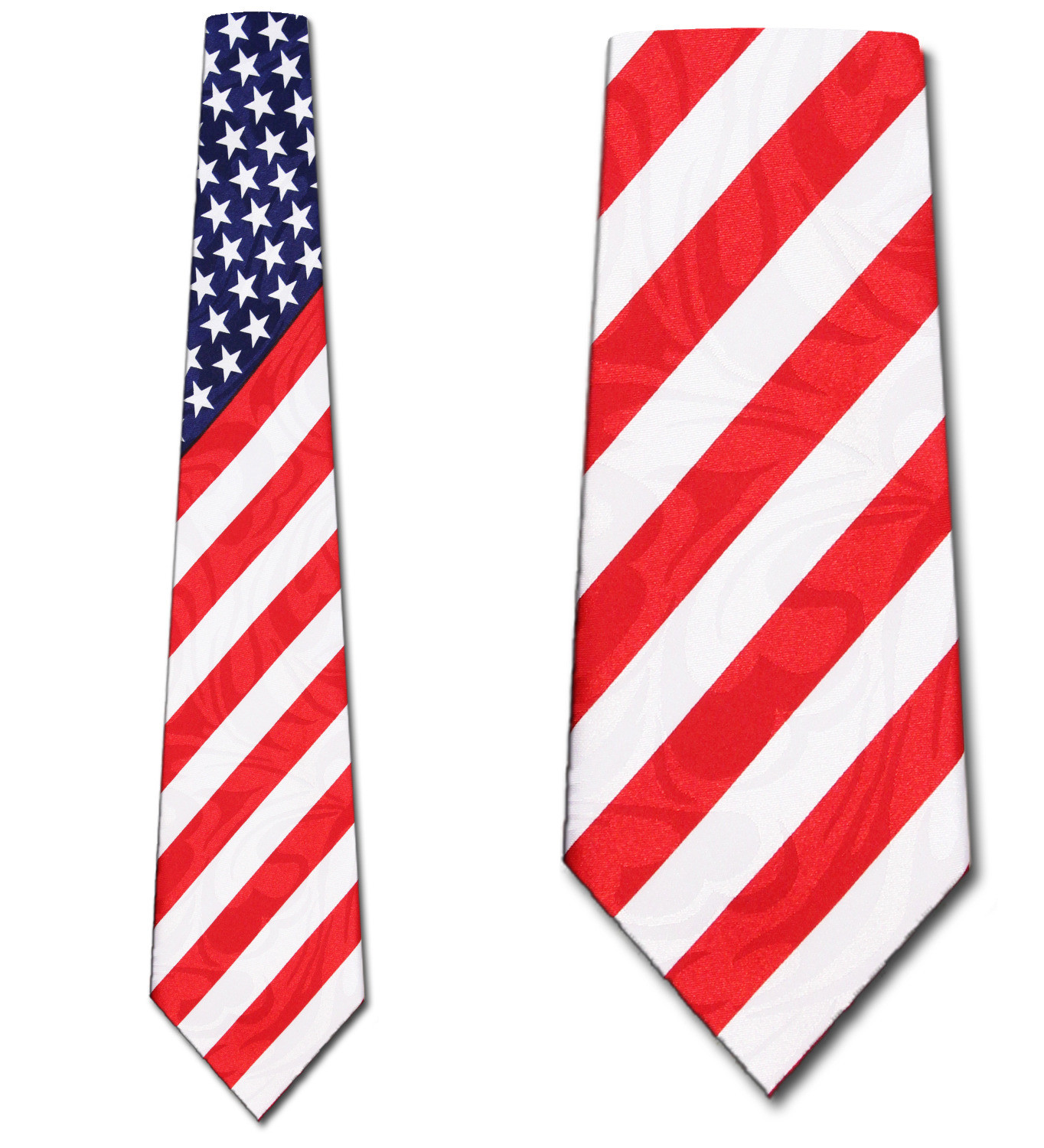 186-100: Flag Ties US Stars and Stripes Neckties by Steven Harris