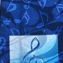 1865-100: Music Notes Panels Ties Musical Neckties Blue by Steven Harris at Abcties.com
