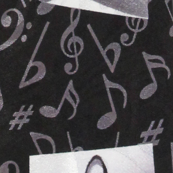 1865-102: Music Notes Panels Ties Musical Neckties Neckties Black by Steven Harris at Abcties.com