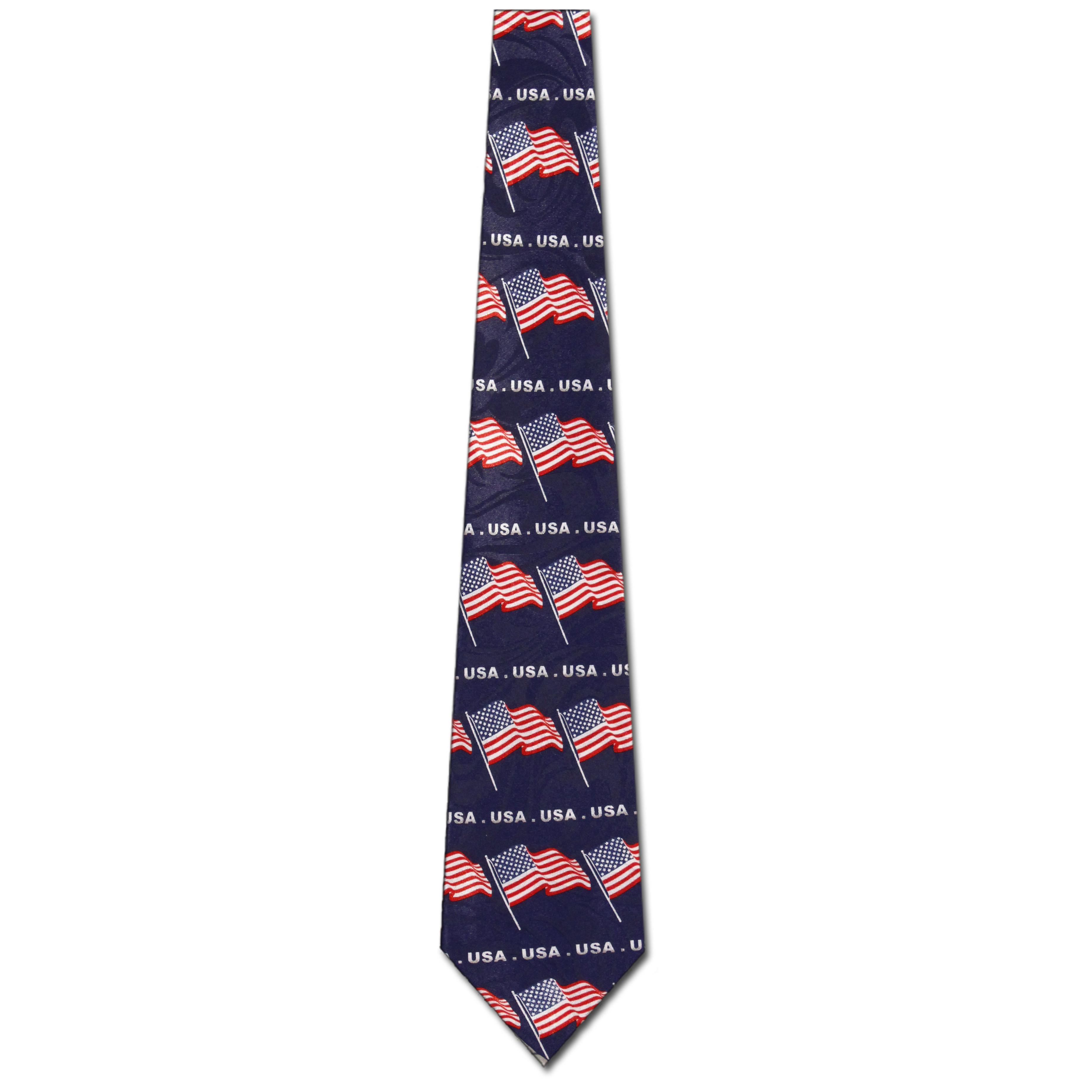 1868-100: USA Flag Neckties Patriotic American Flags Tie by Steven Harris at Abcties.com