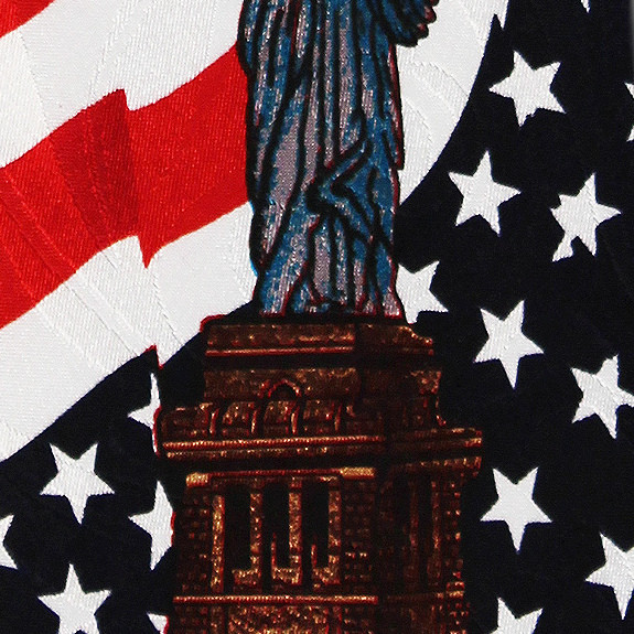 187-100: Statue of Liberty Ties with US Flag Neckties by Steven Harris