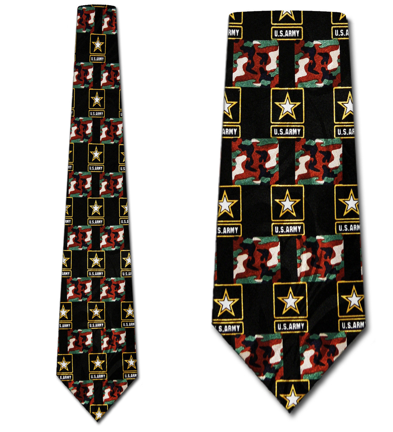 1871-100: United States Army Camo Neckties Checker Camouflage Neckties by Steven Harris