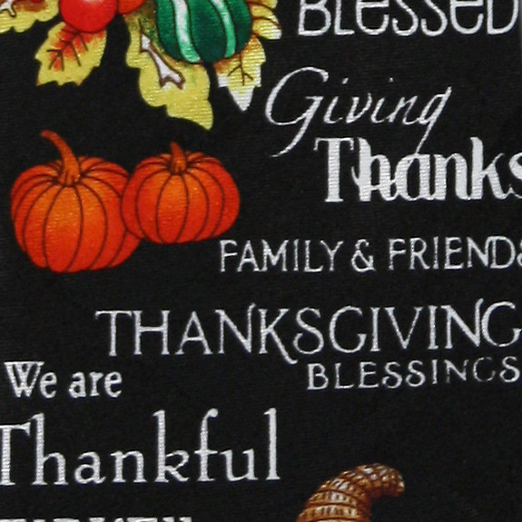 1883-100: Thankful and Blessed Ties Inspirational Thanksgiving Neckties Black by Steven Harris