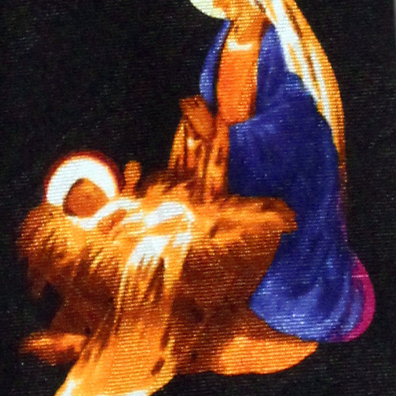 1899-100: Matthew 1 21 Ties Religious Miracle of Christmas Necktie by Steven Harris at Abcties.com