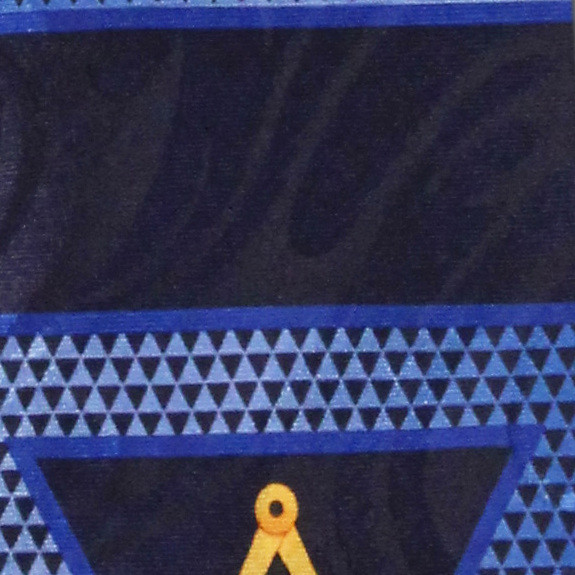 1908-102: Mason Panel Neckties Navy Masons Ties by Steven Harris