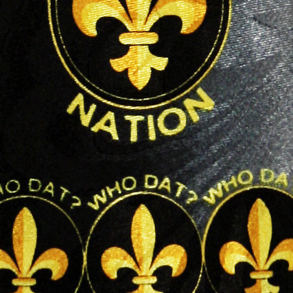 1909-100: Who Dat Nation Neckties New Orleans Fleur De Lis Ties by Steven Harris