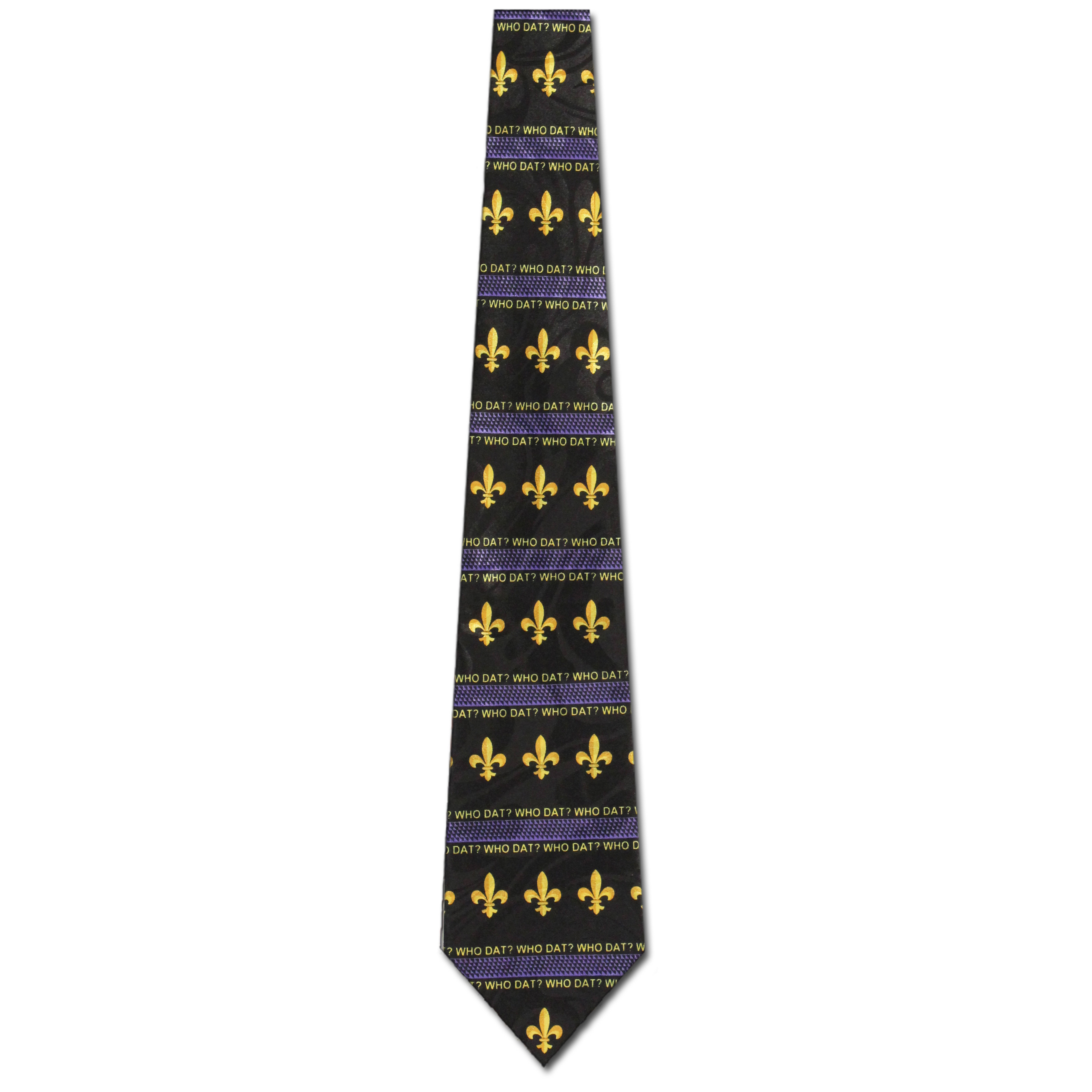 1916-100: Fleur De Lis Who Dat Ties New Orleans Necktie by Steven Harris at Abcties.com