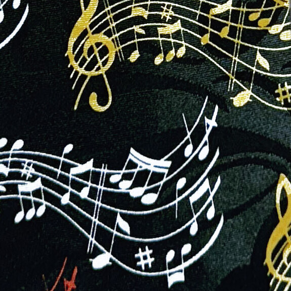 1922-100: Colorful Clef Notes Tie Musical Note Neckties by Steven harris