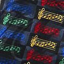 1924-100: Musical Notes Neckties Music Checkered Ties by Steven Harris