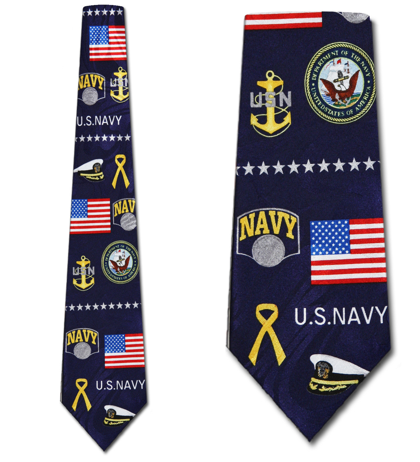 1932-100: US Navy Collage Tie Military Neckties by Steven Harris