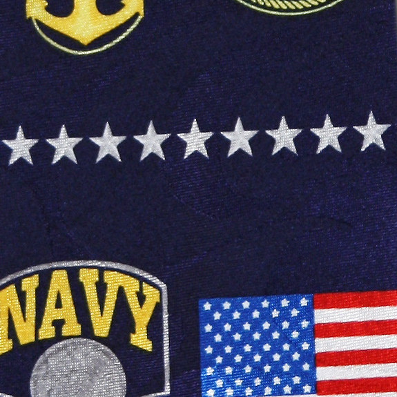 1932-100: US Navy Collage Tie Military Neckties by Steven Harris