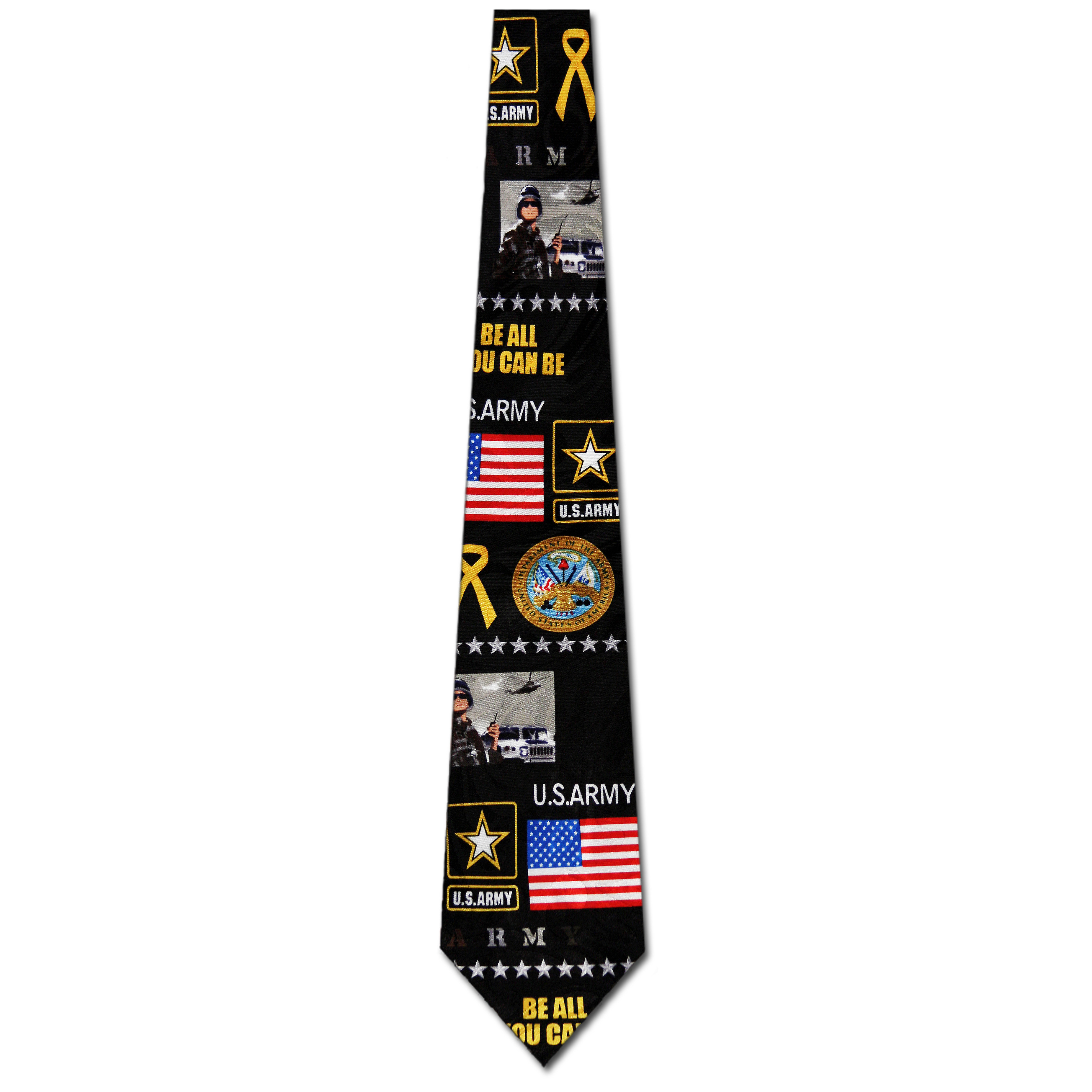 1933-100: US Army Collage Tie Military Neckties by Steven Harris at Abcties.com