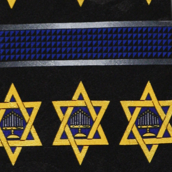 1947-100: Star of David Ties Menorah Neckties by Steven Harris