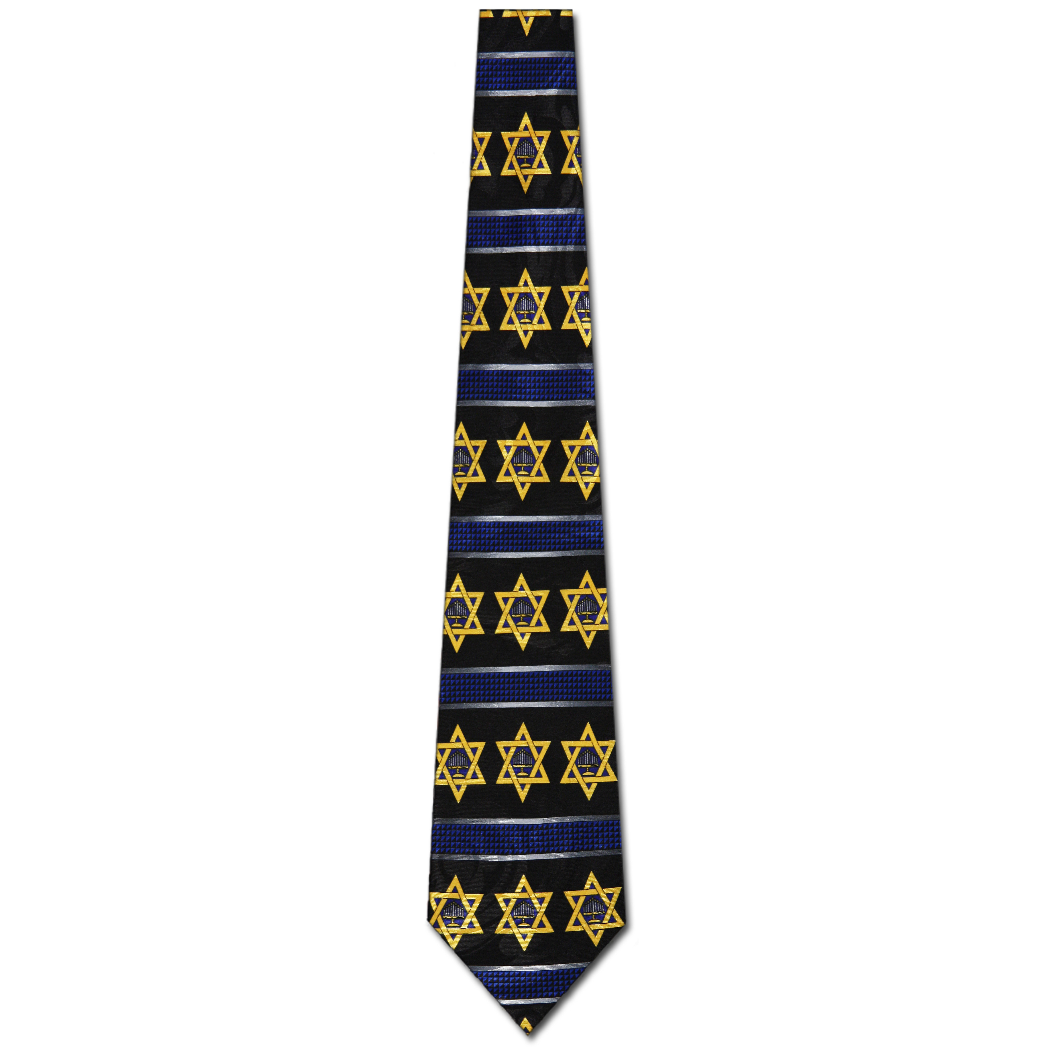 1947-100: Star of David Ties Menorah Neckties by Steven Harris at Abcties.com