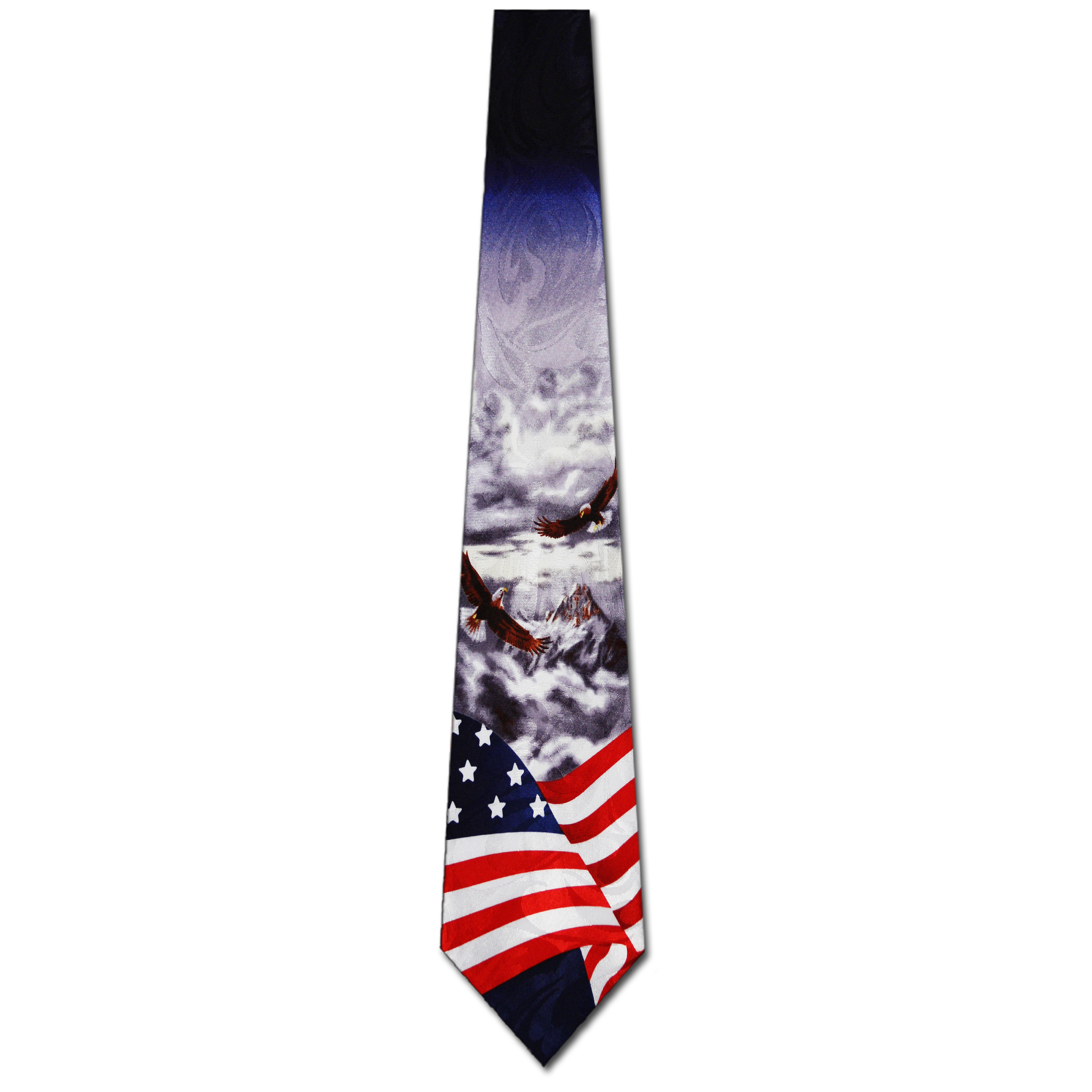 1948-100: US Flag with Eagles Ties Neckties by Steven Harris at Abcties.com