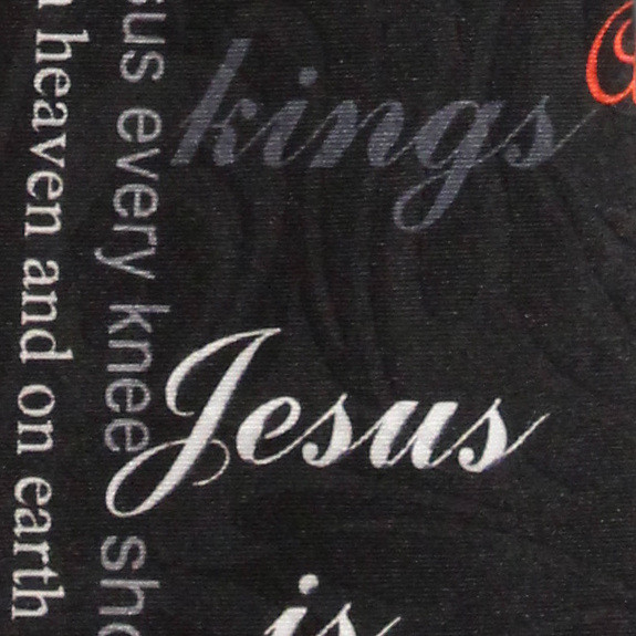 1953-100: Prince of Peace Ties Jesus is Lord Savior Neckties Black by Steven Harris
