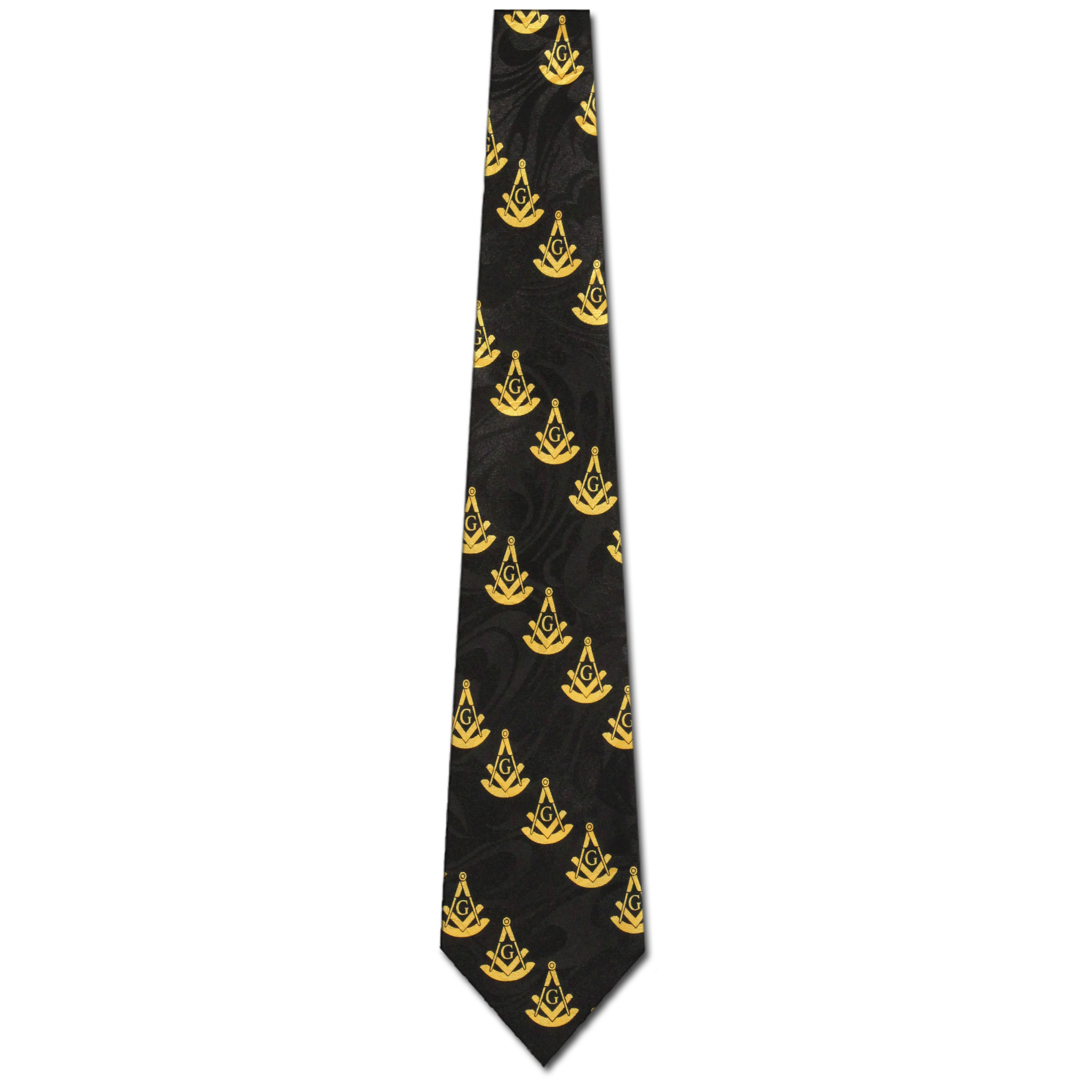 1968-100: Mason Diagonal Ties Black Masons Neckties by Steven Harris at Abcties.com
