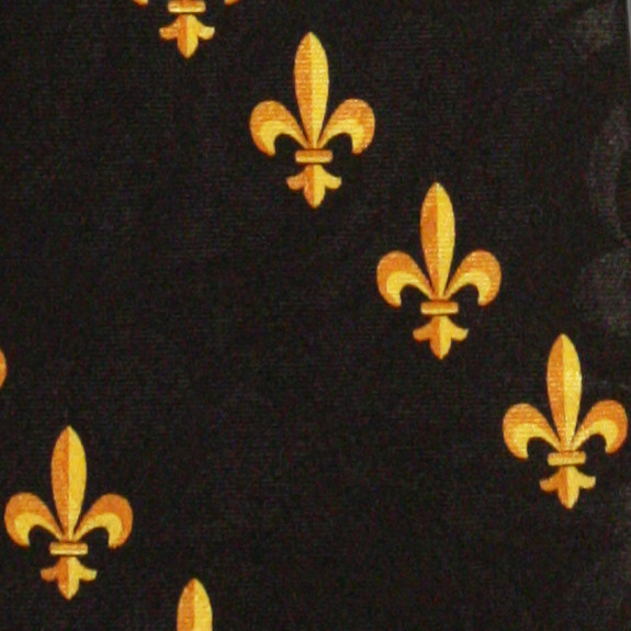 1969-100: Fleur De Lis Neckties Diagonal Stripe Ties Black by Steven Harris