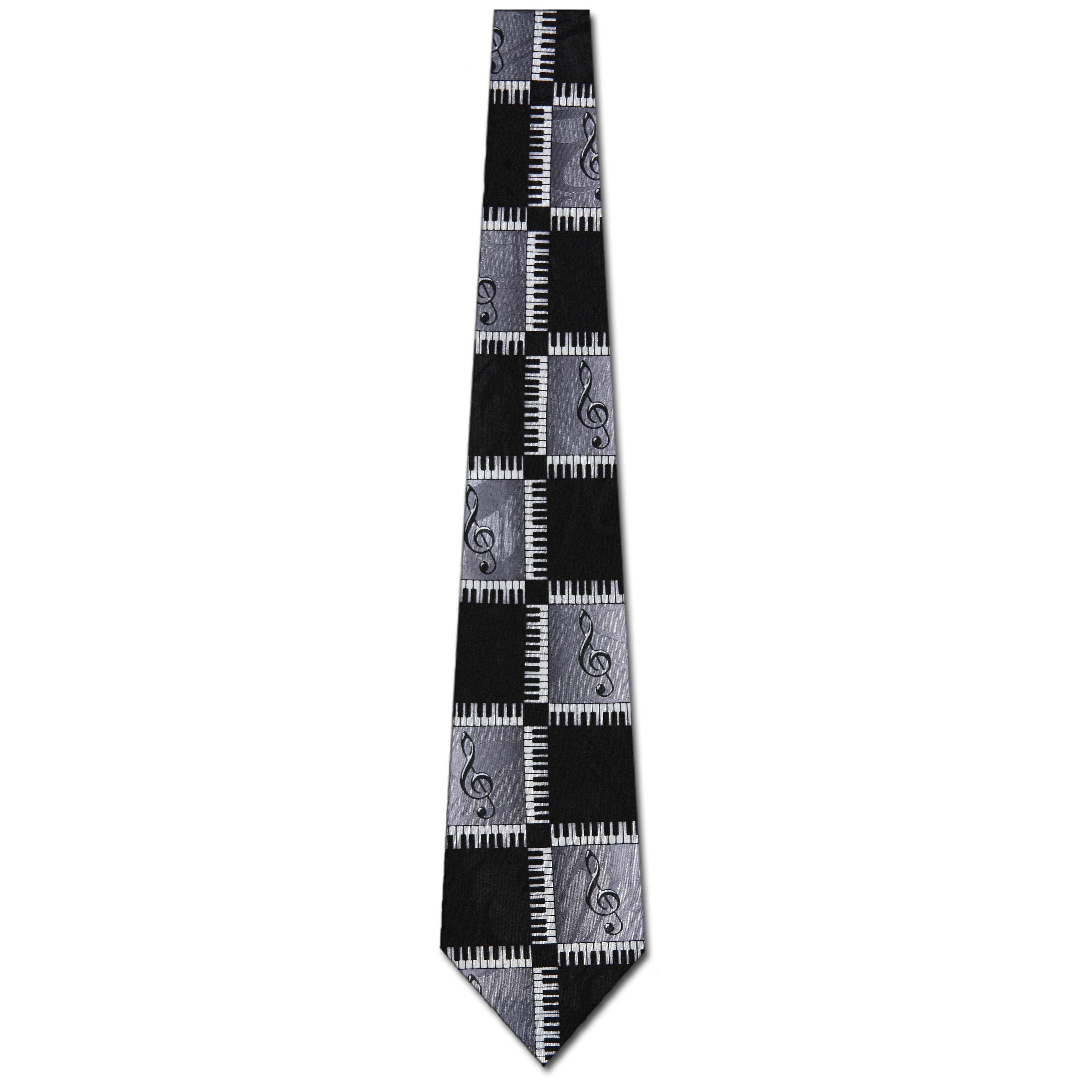 1971-100: Keyboard Clef Ties Music Notes Piano Necktie by Steven Harris at Abcties.com