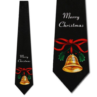 1986-100: Christmas Bells Ties Holiday Neckties by Steven Harris