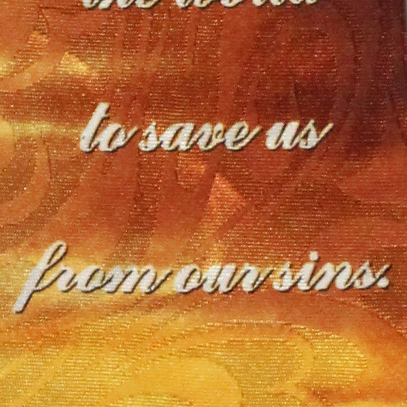 1995-100: Save Us From Our Sins Necktie Star Sunset Religious Ties Black by Steven Harris