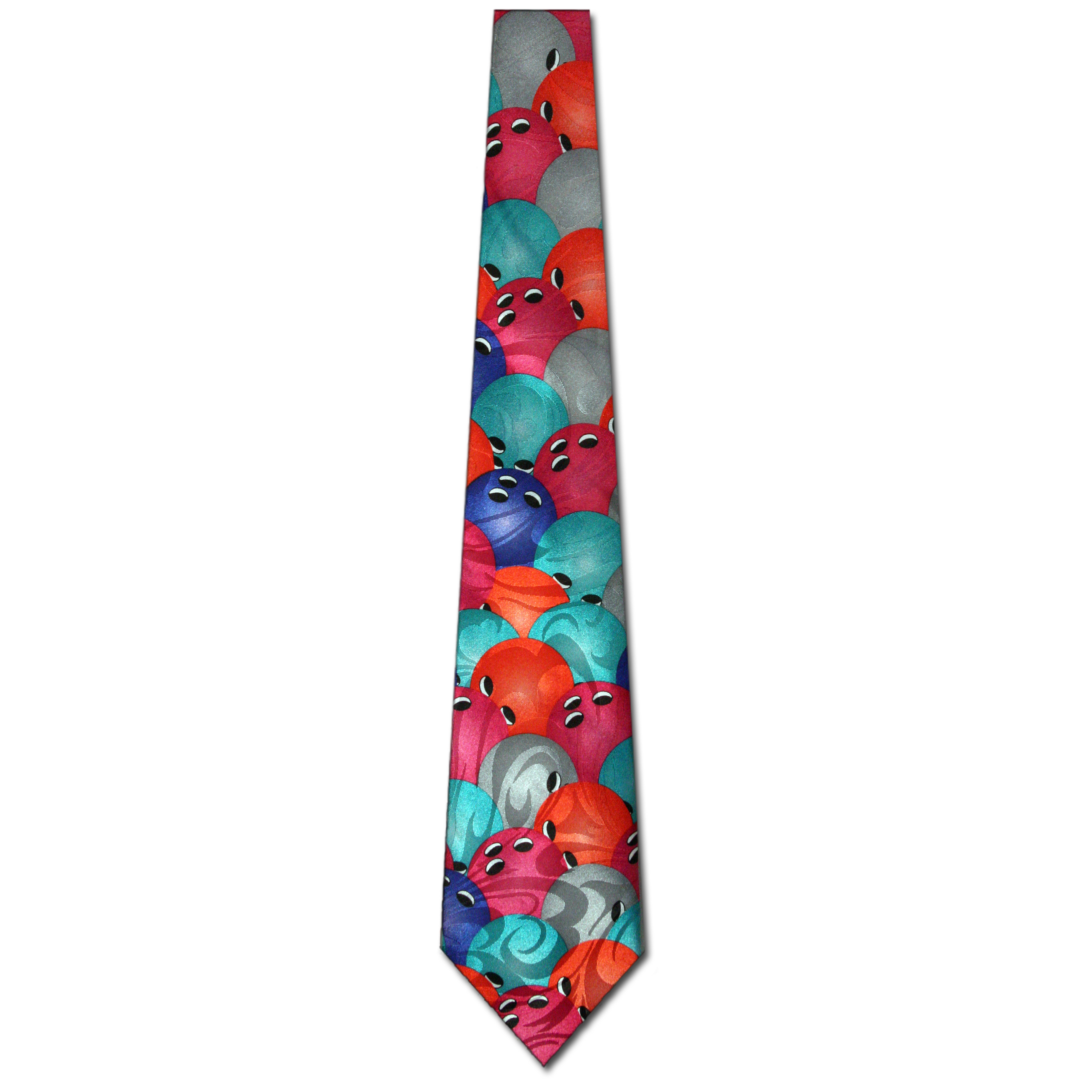 2031-100: Bowling Ties Colorful Balls Neckties by Steven Harris at Abcties.com