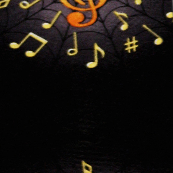 2116-100: Clef Note Ties Black Music Notes Neckties by Steven Harris