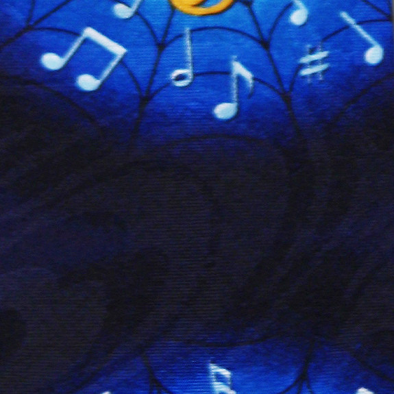 2116-102: Clef Note Ties Navy Music Notes Neckties by Steven Harris